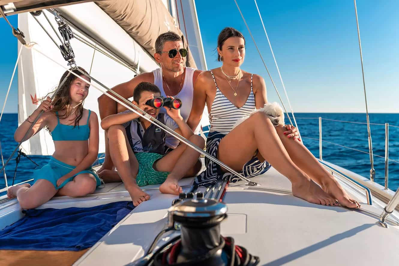 Family Enjoying Yacht Chater Vacation Package | Sebastus Sailing
