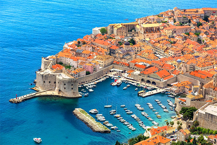Luftaufnahme der Altstadt von Dubrovnik