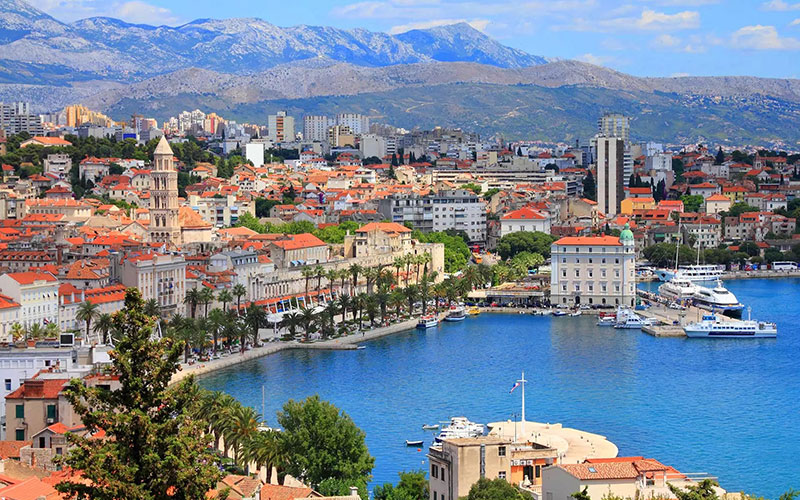 Hafen von Split, Luftbild