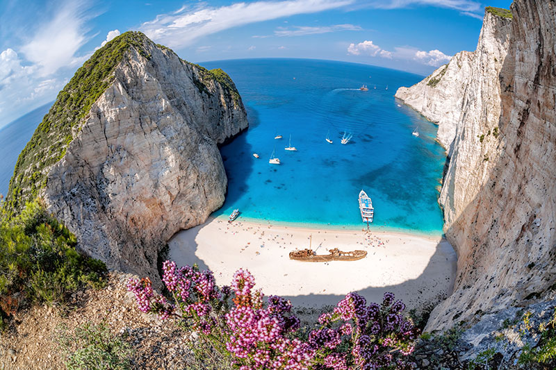 berühmter Strand von Navagio, Zakynthos