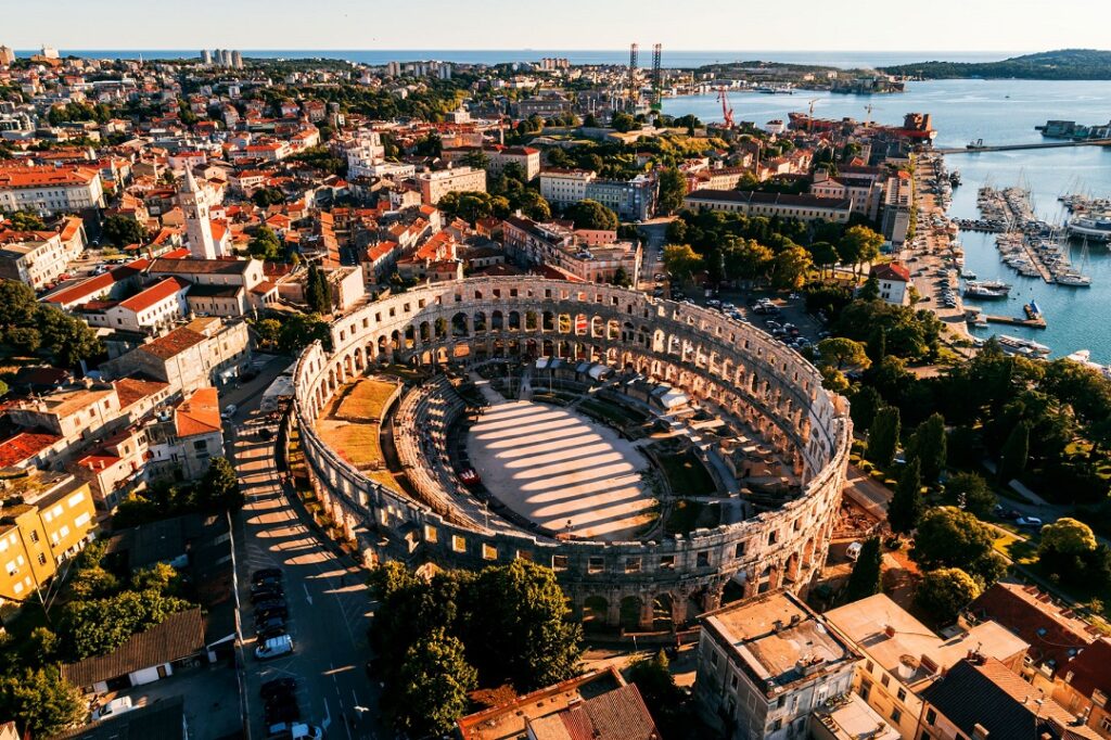 römisches Amphitheater in Pula, Istrien, Kroatien