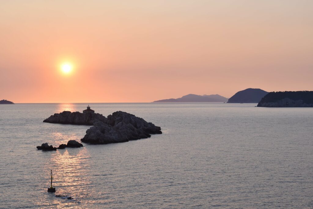 Lastovnjaci in sun set